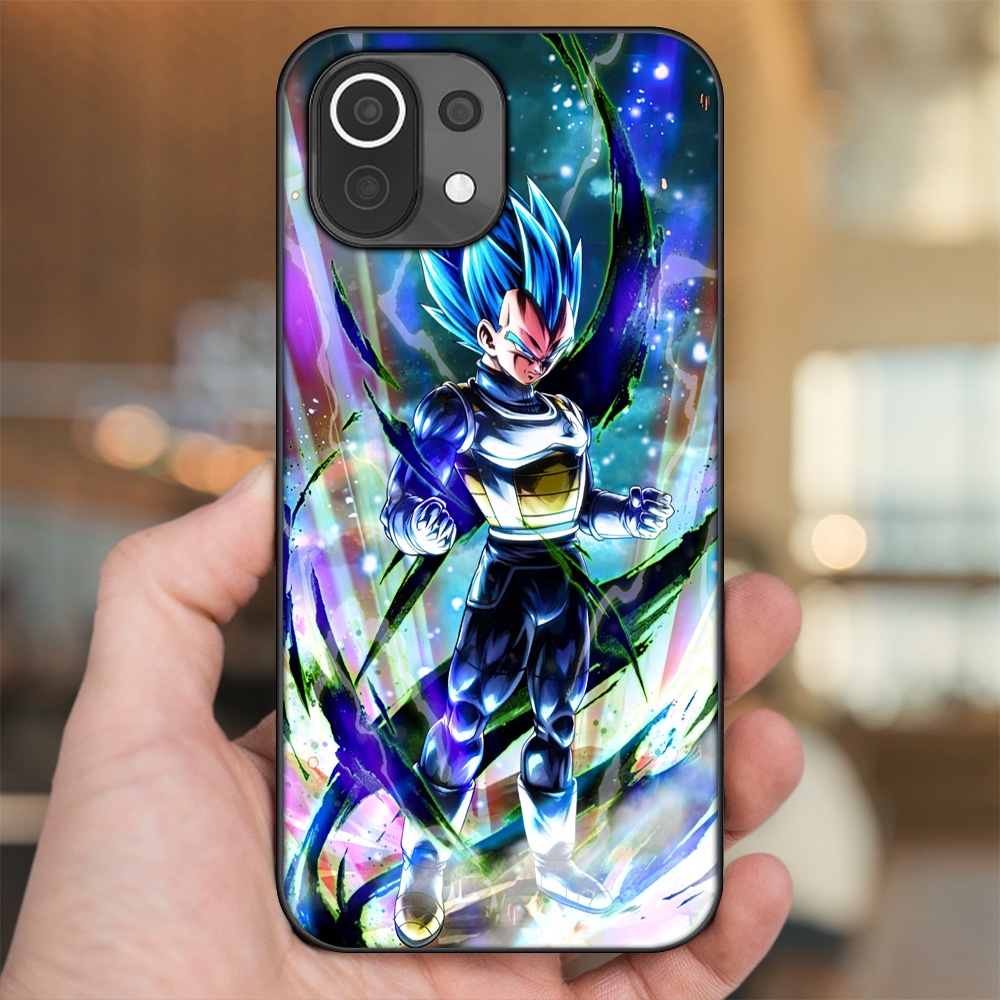 Ốp lưng Xiaomi Mi 11 Lite viền đen in hình Vegeta Dragon Ball
