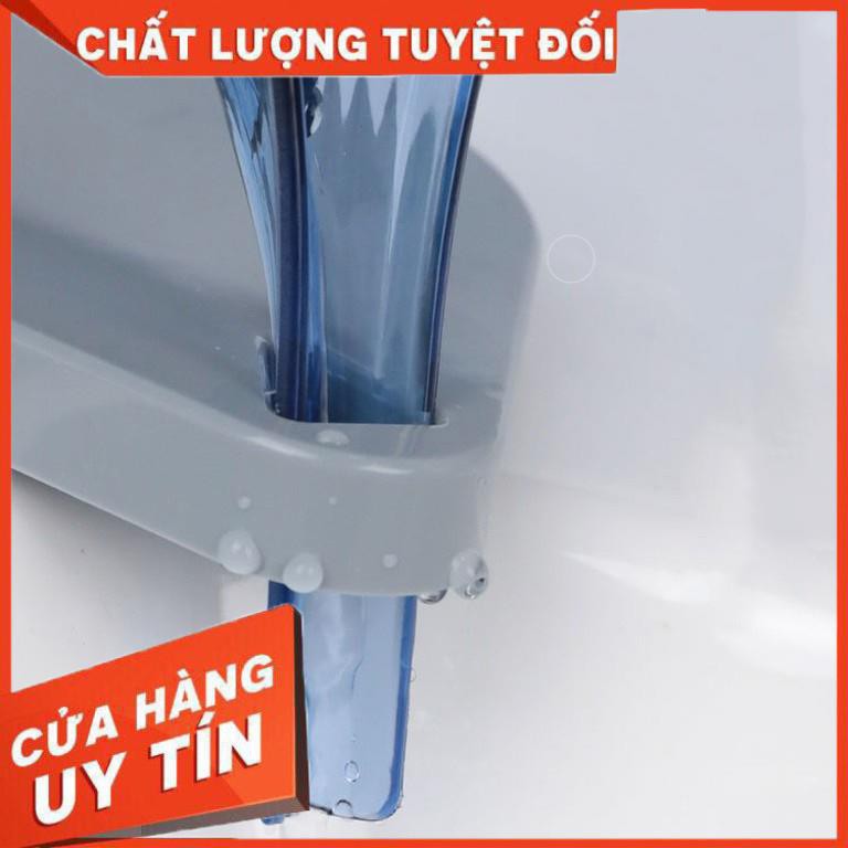 [XẢ KHO+FREE SHIP]  Giá để xà bông tắm hình chiếc lá bằng nhựa trong suốt bắt mắt (LSB06)