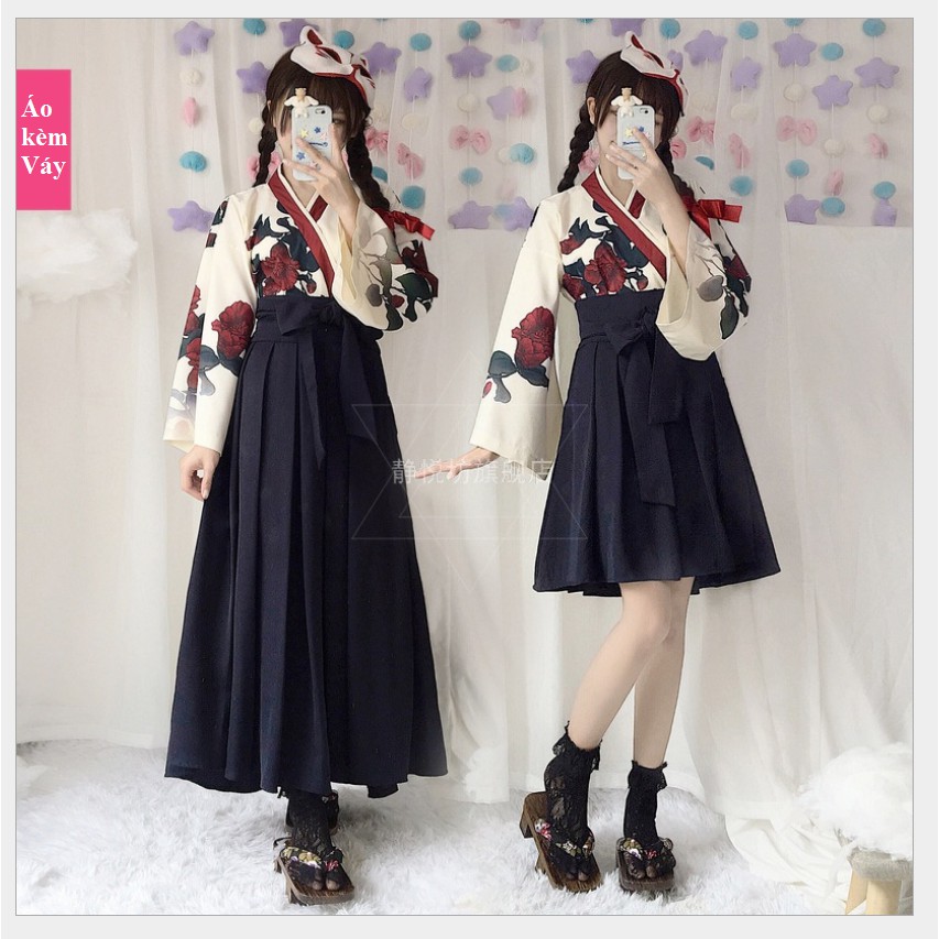 Set áo váy Hakama - Trà Hoa Chi Luyến