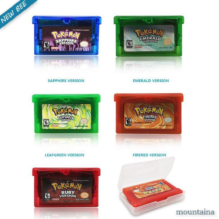 🚀Tàu chiến nhanh chóng🚀《GF》POKEMON Game BOY ADVANCE CATRIDGES - Phấn mắt màu sắc cho GBA, GBA, SP, GBM, GBM, NDS, GE, GBGES - tốt hơn