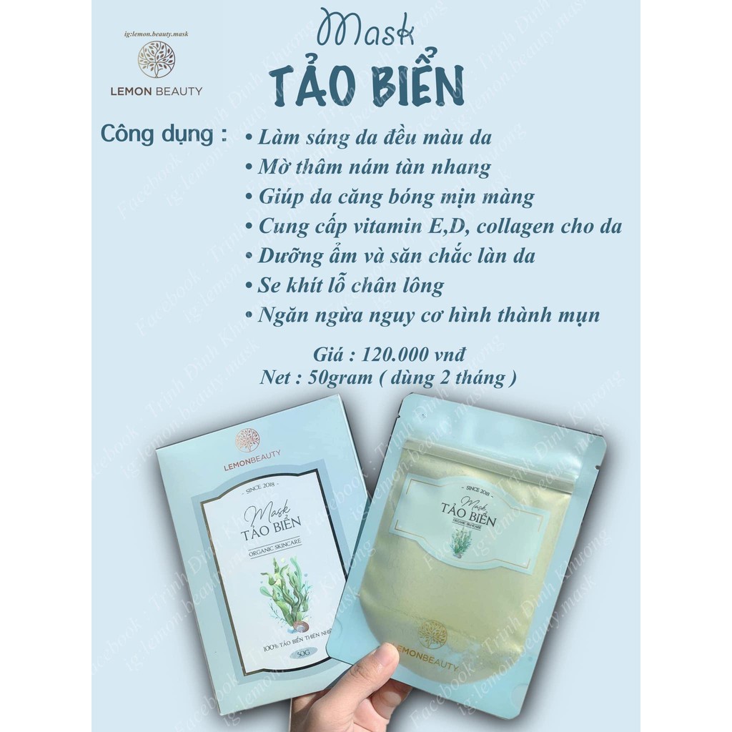 MUA COMBO 3 MASK +15 🎁 QUÀ TẶNG: MASK KHỔ QUA,TẢO BIỂN,SỮA DÊ NON