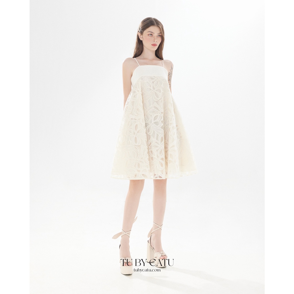 TUBYCATU | Đầm hai dây donna begie dress