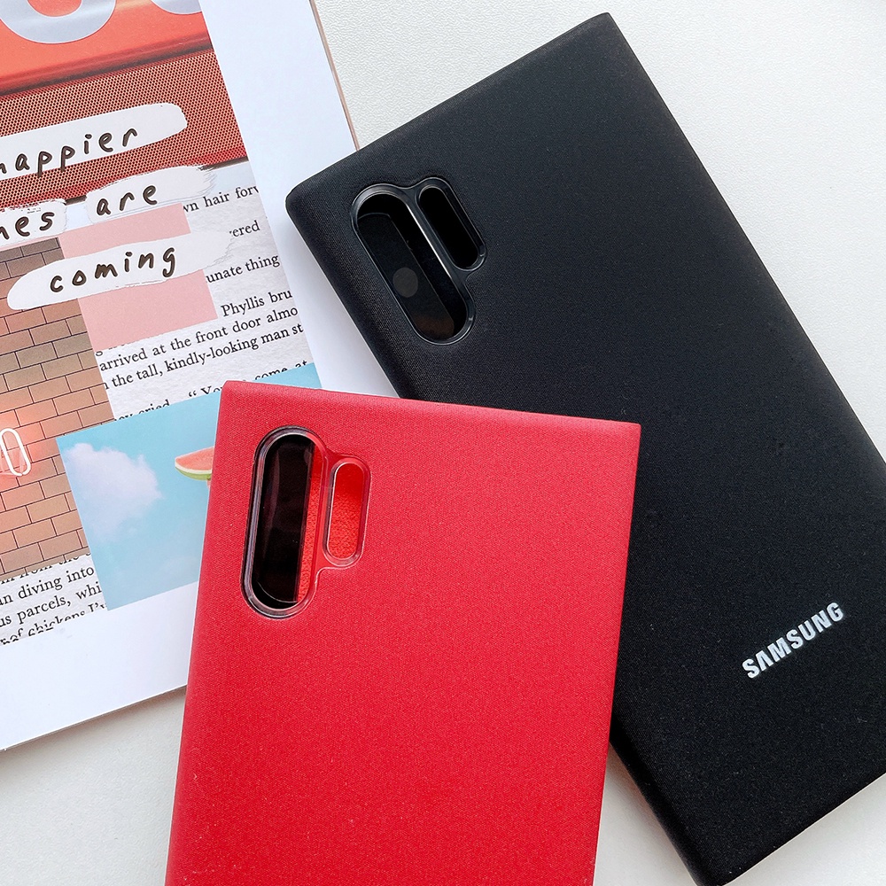Ốp Điện Thoại Da Nắp Lật Chip Màn Hình Thông Minh Cho Samsung Galaxy Note 10 Plus Note10