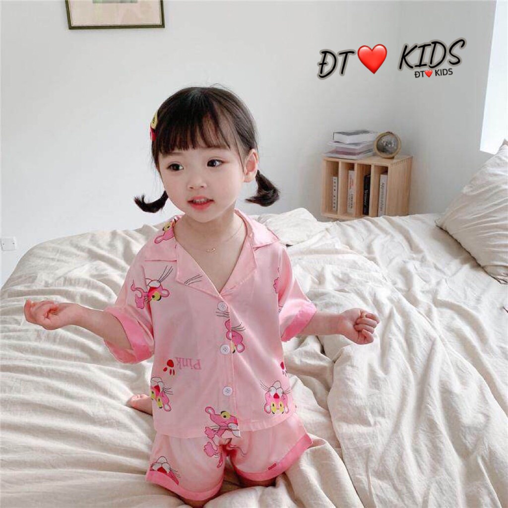 Đồ bộ Pijama cộc tay chất gấm họa tiết mới mặc nhà cực đẹp cho bé Namkidshop (V565)