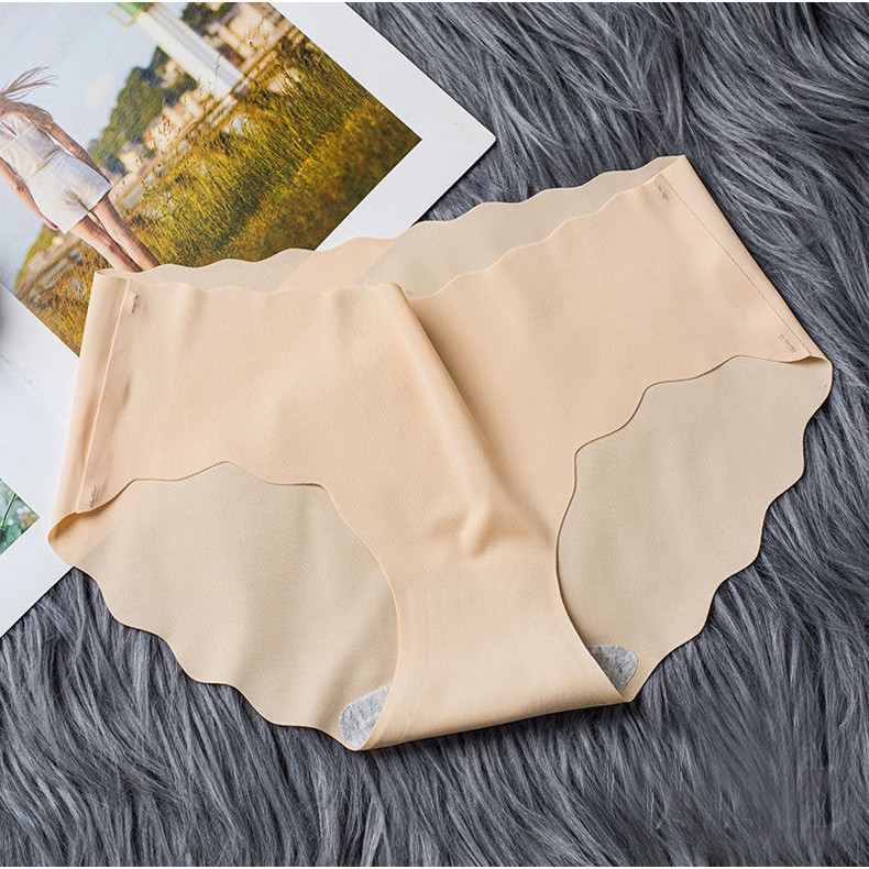 Quần lót nữ, quần lót su thun lạnh không đường may viền sóng đẹp | BigBuy360 - bigbuy360.vn