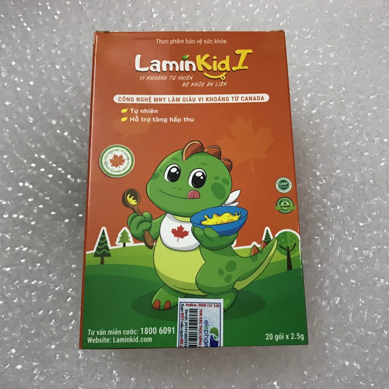 LaminKid I Hỗ Trợ Tiêu Hóa, Giúp Trẻ Ăn Ngon, Tăng Sức Đề Kháng, Hộp 20 Gói