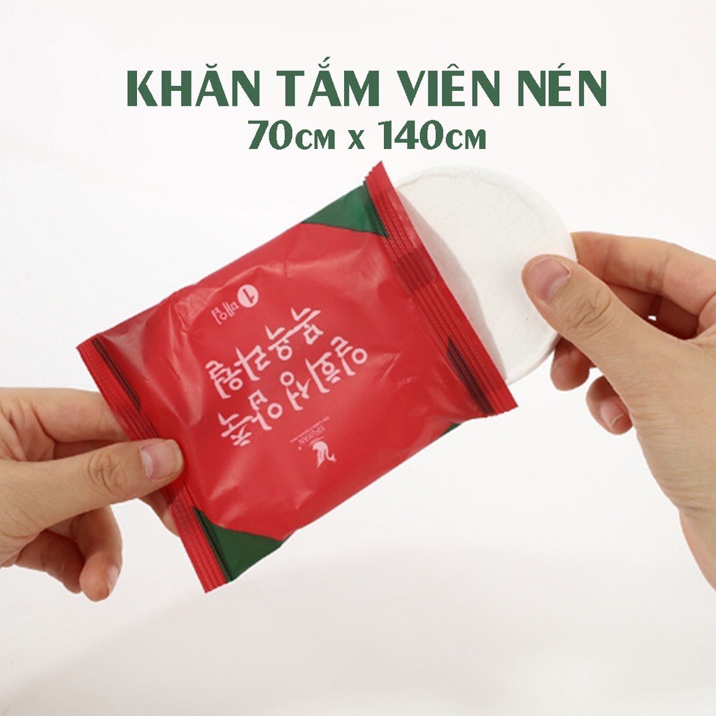 Khăn tắm nén dày hình viên kẹo đa năng an toàn - Khăn nén du lịch viên kẹo Hàn Quốc-KHĂN TẮM NÉN DU LỊCH HQ