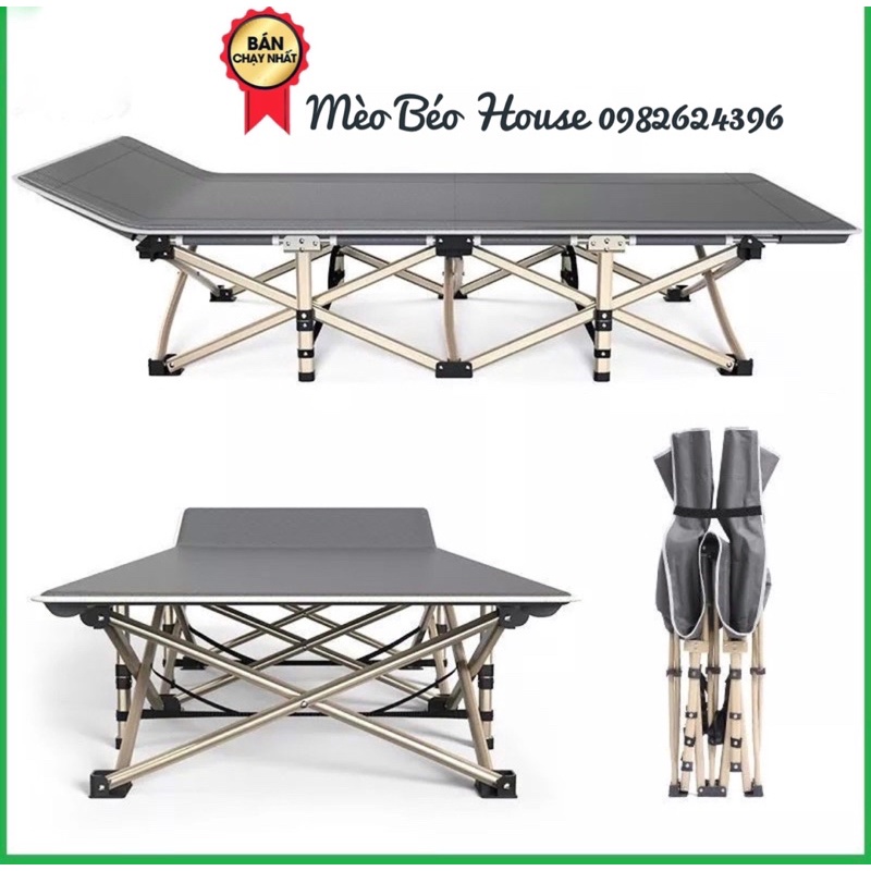 Giường xếp văn phòng ngủ trưa gấp gọn 70x180cm - Giường gấp khung thép chắc chắn
