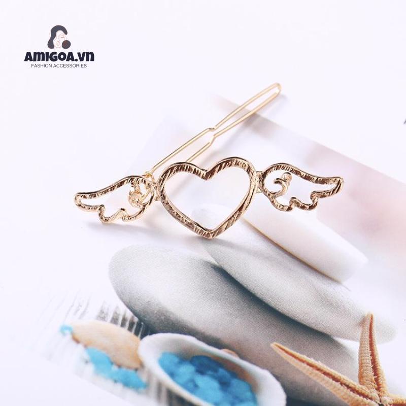 Kẹp Tóc Hình Trái Tim Có Thể Điều Chỉnh Kích Thước