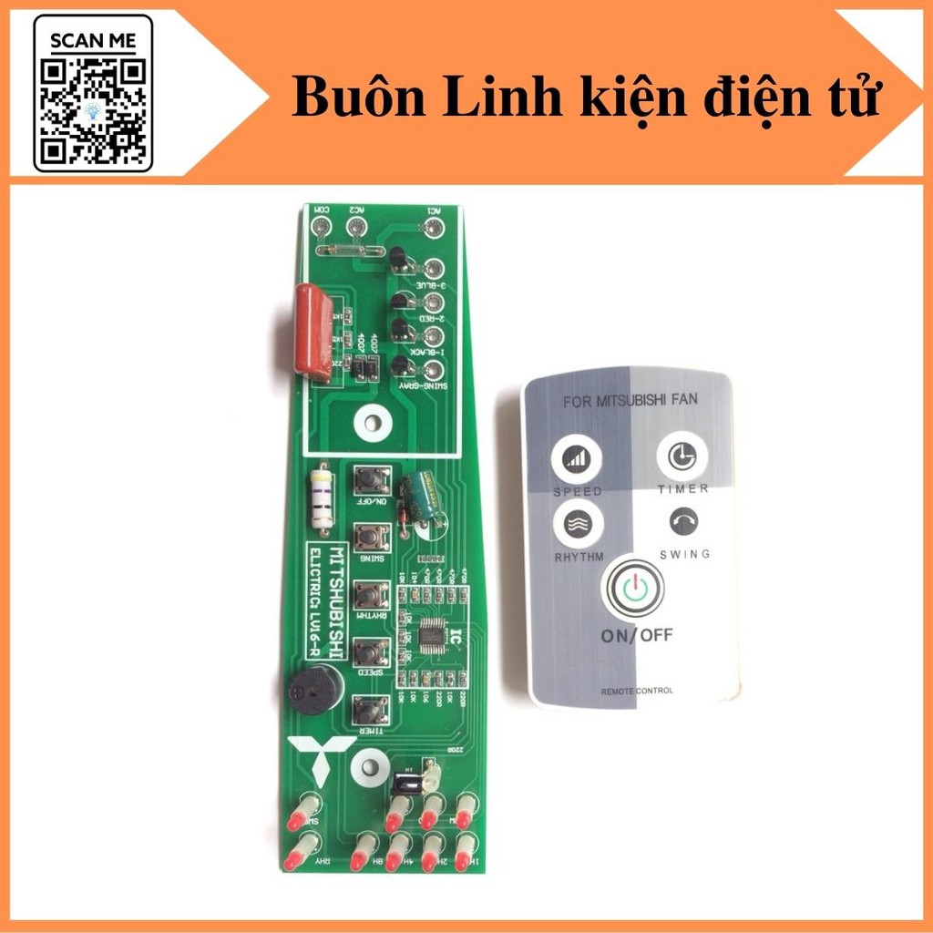 Bộ mạch quạt + điều khiển quạt cây Mitsubishi LV16 RT/RR/RS