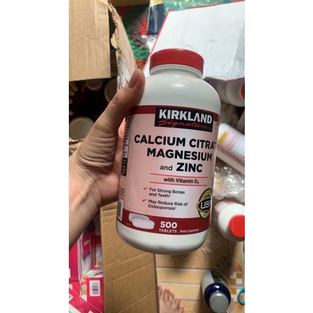 Date/2026 Viên uống  Kirkland Calcium Citrate Magnesium and zin