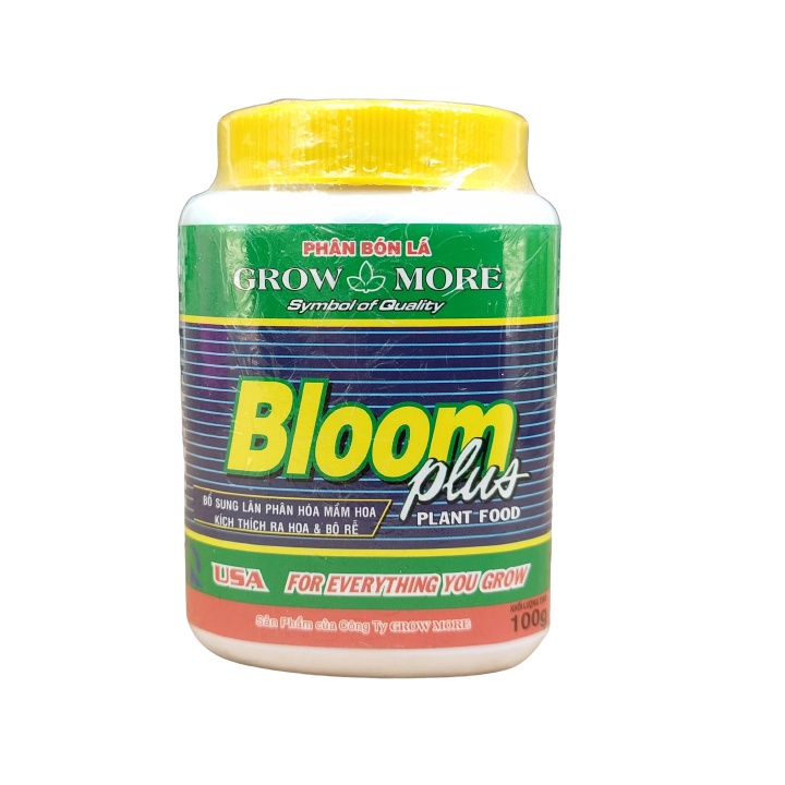 Phân bón lá NPK Growmore tốt cho hoa lan, cây cảnh set 4 lọ 20-20-20, 30-10-10, 6-30-30, 10-55-10 100g/lọ