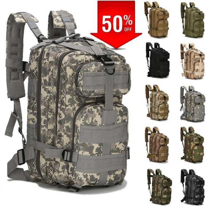Balo Phượt 3P Phong Cách Army - Balo 21Lit - Vải Dày, Quai Đệm Bền - BH 3 Tháng Sử Dụng