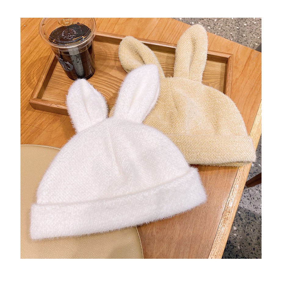 Nón đội có tai thỏ đáng yêu ấm áp