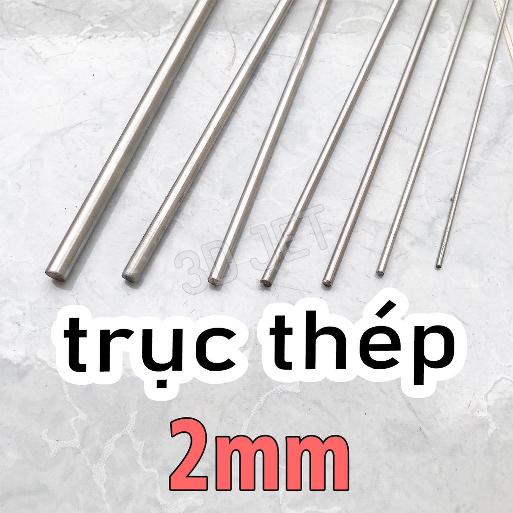 Trục Thép 2mm không rỉ đủ kích thước, ti inox, thép không rỉ, thép 304
