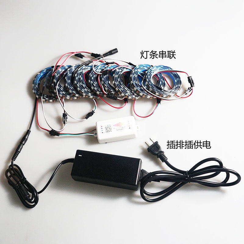 Đèn led trang trí RGB chạy theo 10 cột âm thanh đủ size