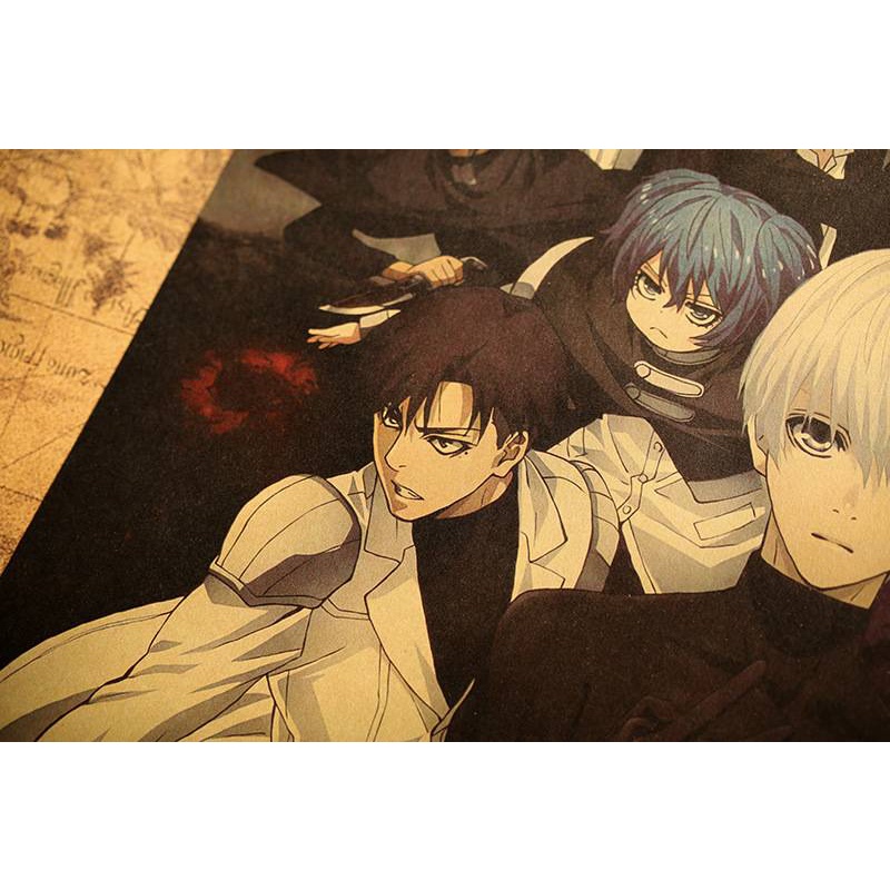 Poster Treo Tường Trang Trí In Hình Nhân Vật Phim Tokyo Ghoul "Family" 35*50cm
