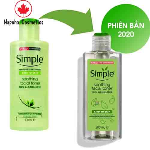 [Chuẩn Auth] Nước hoa hồng Toner Simple 200ml (chính hãng, có sẵn)