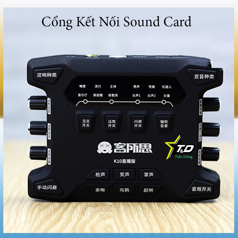 Sound card XOX K10 bản 2018 cho micro thu âm có autu-tune- Dòng sound card k10 có hỗ trợ cài đặt các phầm mền