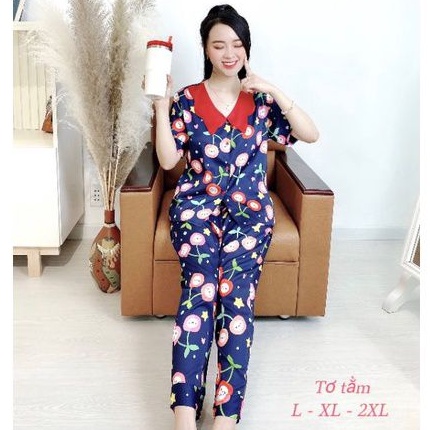 Đồ Bộ Pijama Lụa Tơ Mềm Mượt Mẫu Mới Hàng Có Size Phom Chuẩn ĐẹpGiảm 10K Đơn 200K