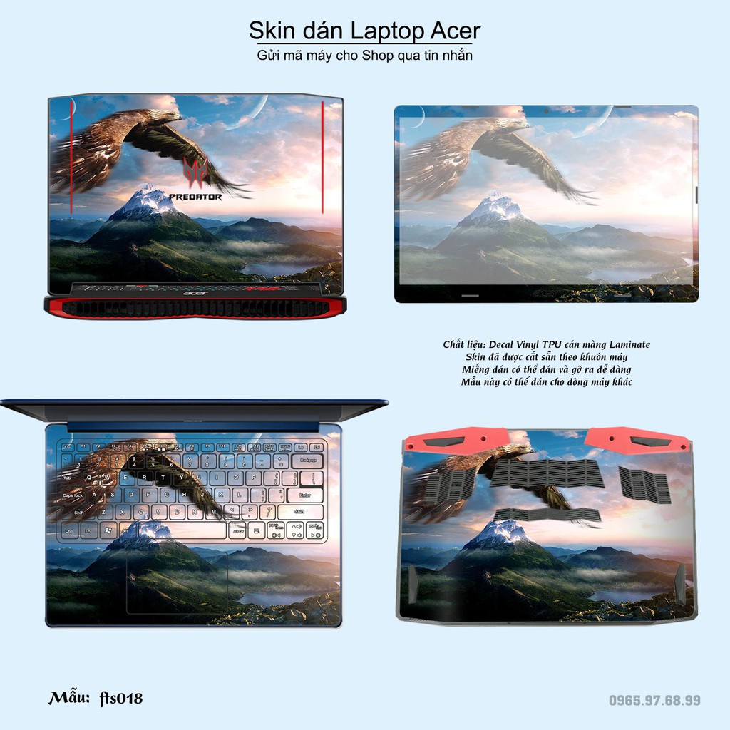 Skin dán Laptop Acer in hình Fantasy nhiều mẫu 2 (inbox mã máy cho Shop)