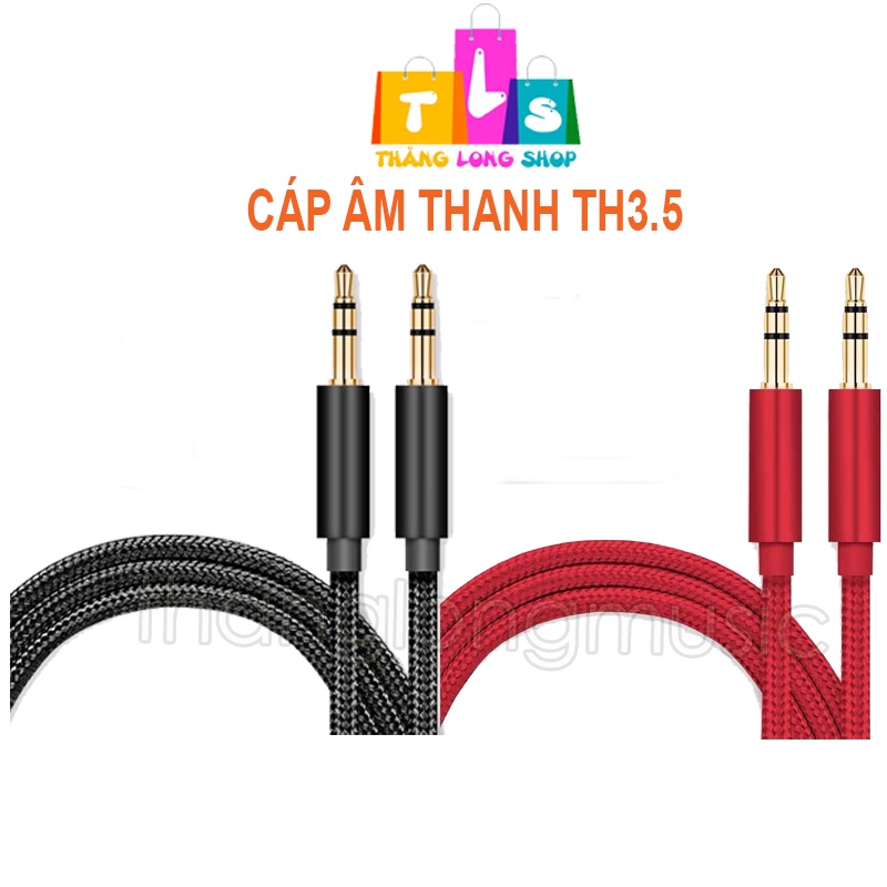 Dây Cáp Kết Nối Âm Thanh 2 Đầu 3.5mm Bọc Dù Dài 2M