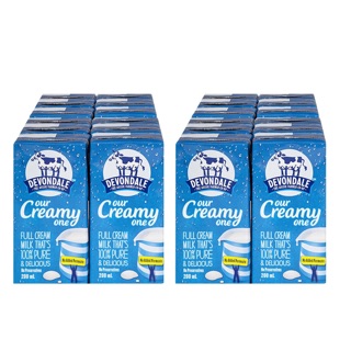 Thùng 24 Hộp sữa Devondale Full Cream 200ml, mẫu mới hình cuối