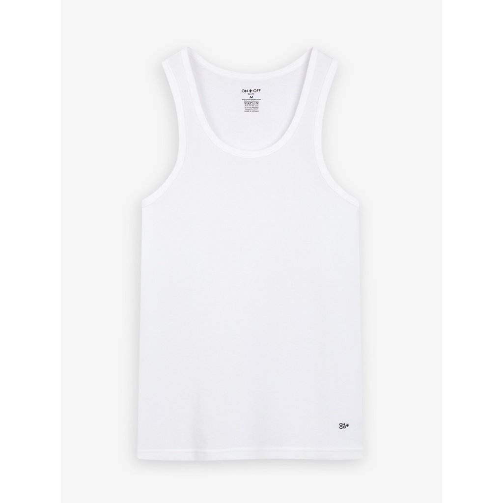 Áo ba lỗ nam cotton coolpass dệt ô vuông thoáng khí ONOFF - 18IA22A022