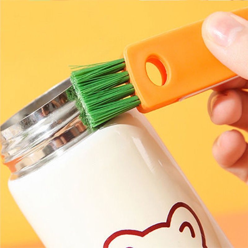 Bàn Chải Cốc Xoay Vệ Sinh 3 Trong 1 Bàn Chải Vệ Sinh Nắp Cốc Đa Năng Bàn Chải Bình Sữa Cốc Cọ Rửa Ống Hút Uống Nước