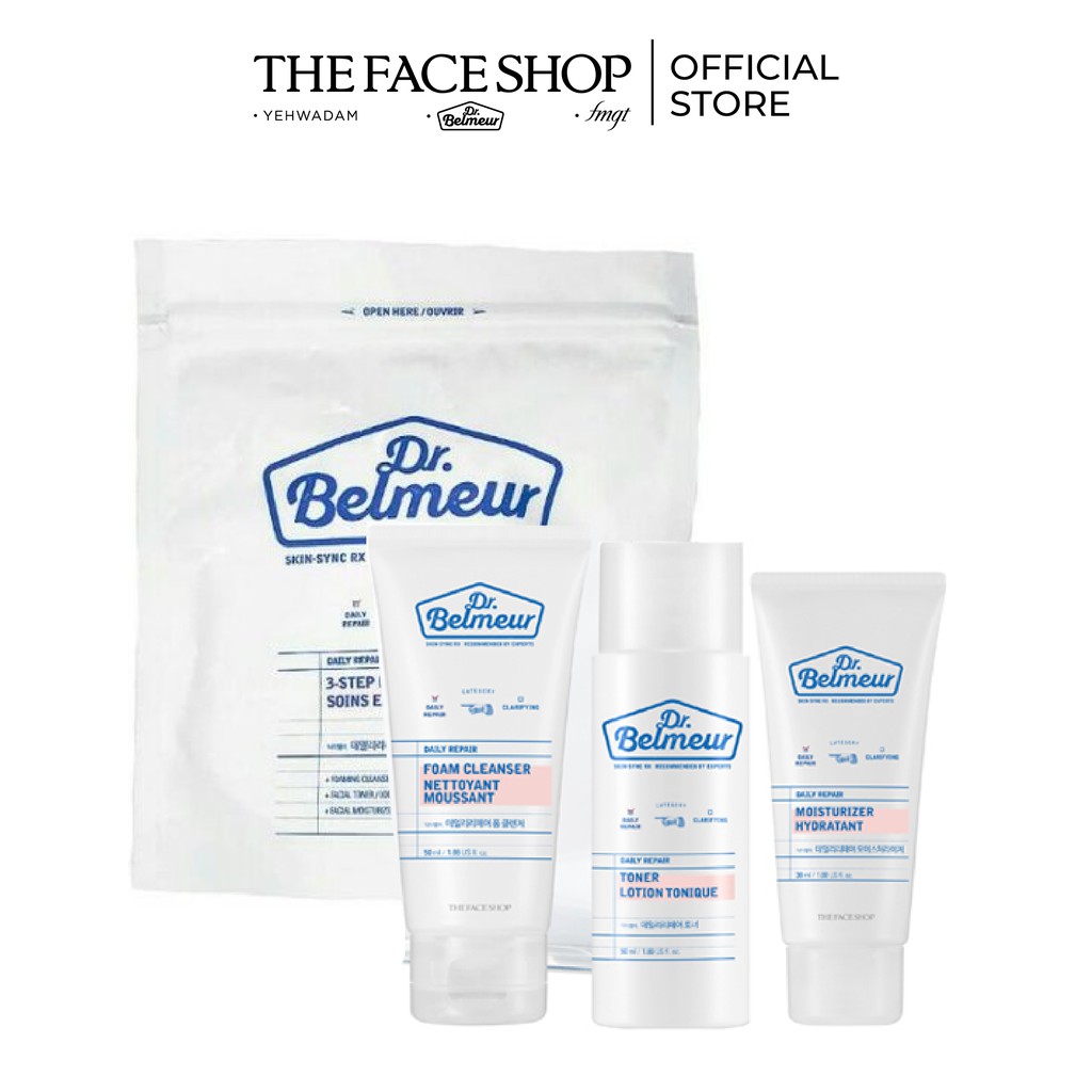 [Mã FMCG100K - 10% đơn 500K] Bộ Sữa Rửa Mặt Dành Cho Da Nhạy Cảm Dr. Belmeur TheFaceshop & Bộ Dưỡng Da & 10 Toner | BigBuy360 - bigbuy360.vn
