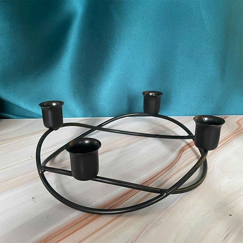 Giá Đỡ Đèn Cầy Bằng Sắt Phong Cách Bắc Âu Độc Đáo Trang Trí Bàn Ăn / Tiệc Cưới