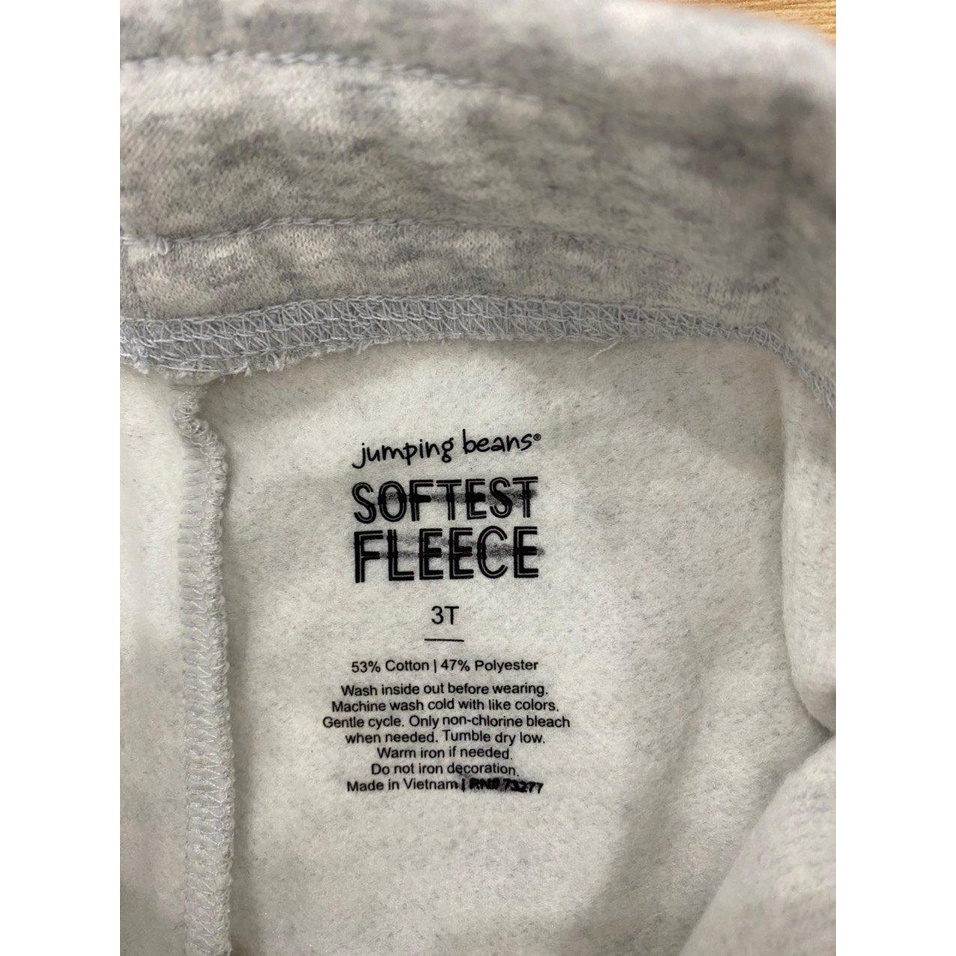 Quần dài nỉ bông jumping bear cho bé gái size nhỡ  12m -5y