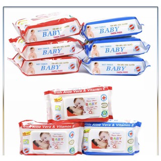 5 gói khăn giấy ươt baby.