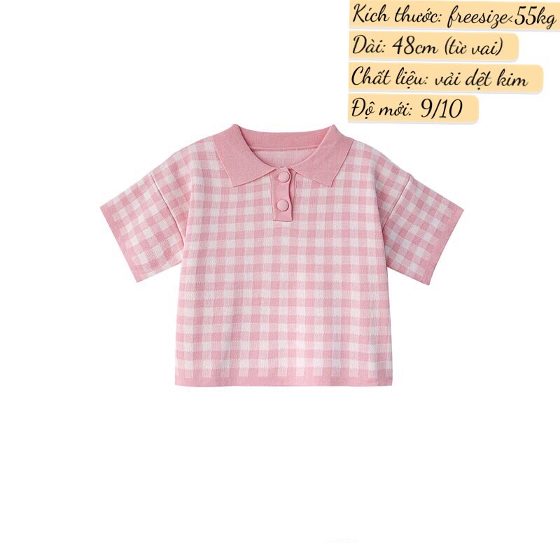 Áo thun phông phong cách Ulzzang hoạ tiết kẻ caro nhiều mẫu - hàng thanh lý mã 1539