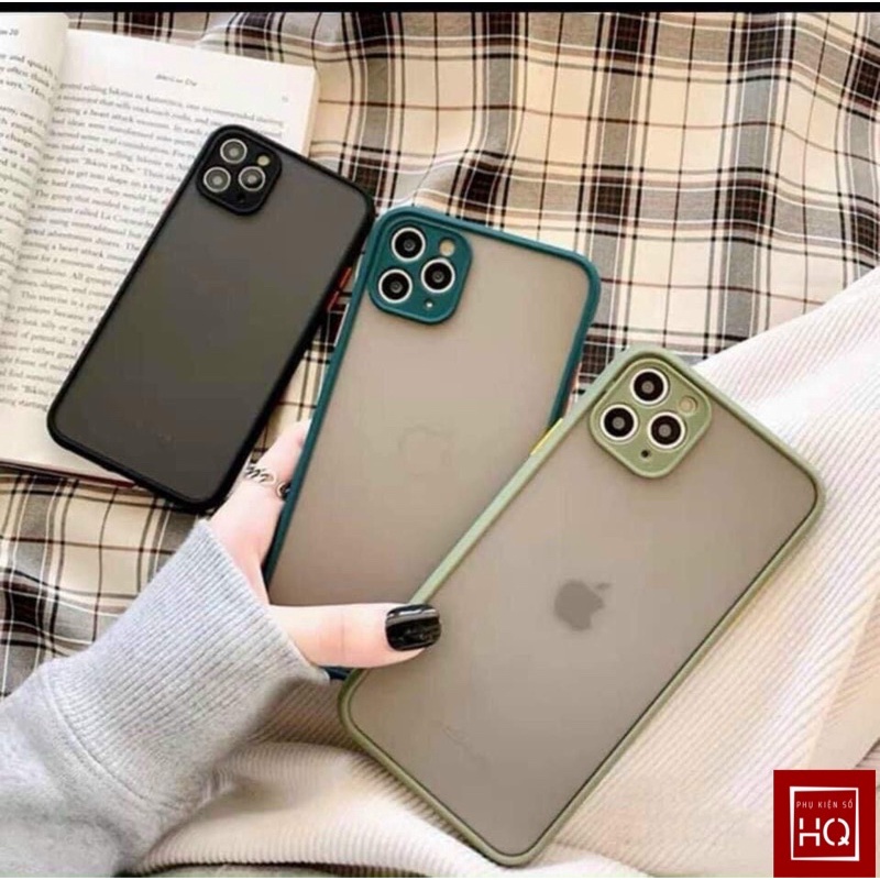 Ốp Iphone Viền vuông độ iphone 12-Chất liệu Basic bền bỉ