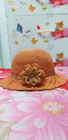 Nón len móc handmade