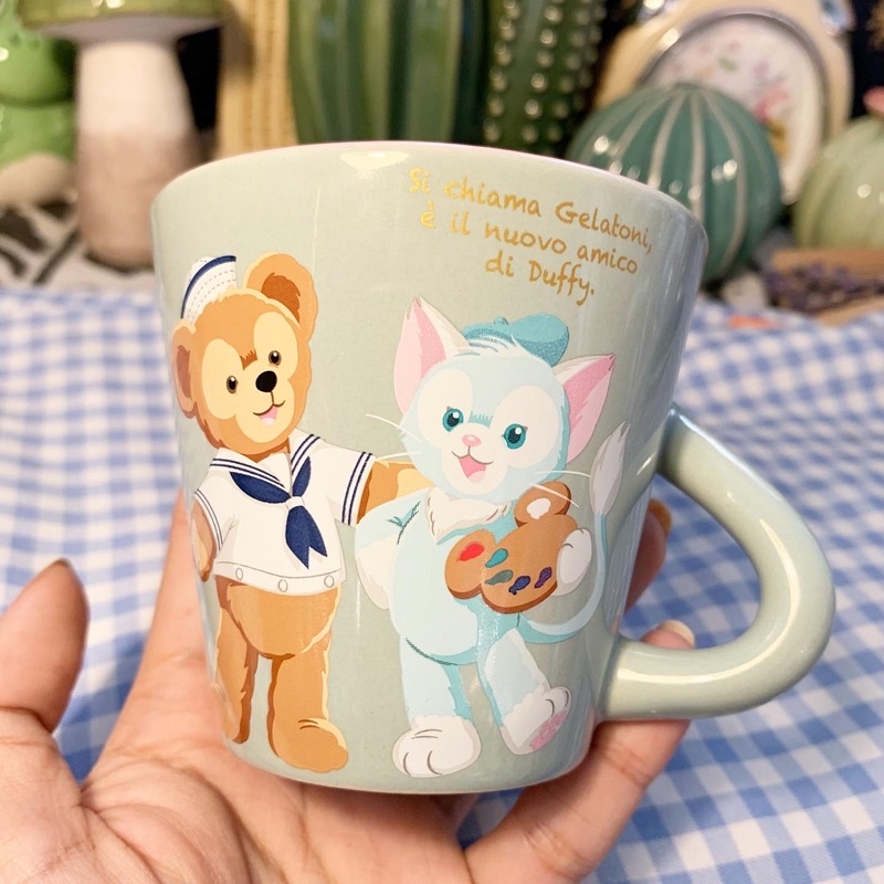 Ly sứ mèo Gelatoni trong duffy bear chính hãng disney - gốm sứ hoạt hình dễ thương phong cách Âu mỹ
