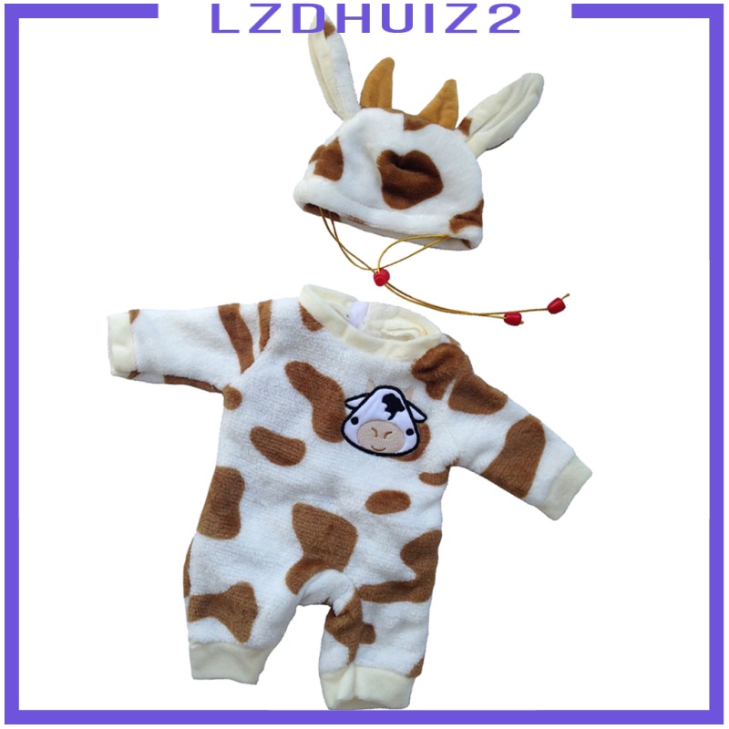 Bộ Áo Liền Quần + Nón Đáng Yêu Cho Búp Bê Les Fleurs 50cm