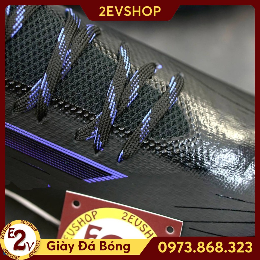 Giày đá bóng nam cỏ nhân tạo 𝐗 𝐒𝐩𝐞𝐞𝐝𝐟𝐥𝐨𝐰.𝟏 Đen đế mềm, giày đá banh thể thao bền đẹp - 2EVSHOP