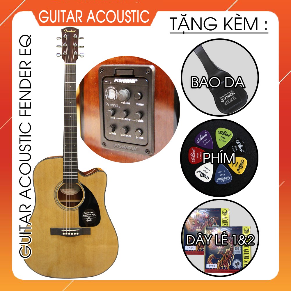 [FULL PHỤ KIỆN] Đàn Guitar Acoustic Fender CD60CE