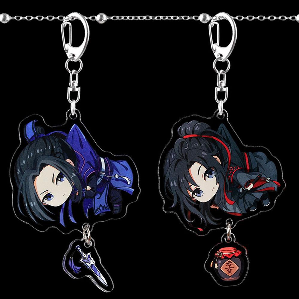 LANFY Móc Khóa Nhựa Acrylic Hình Nhân Vật Anime Dễ Thương