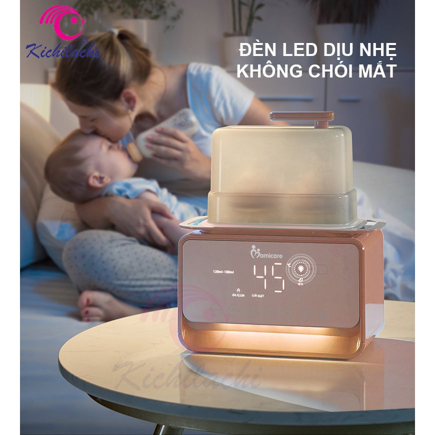 Máy hâm sữa tiệt trùng bằng hơi nước 6in1 Mamicare MC2002 rã đông và làm ấm sữa siêu nhanh