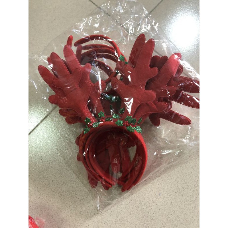 Bờm noel, bờm tuần lộc đáng yêu cho bé gái