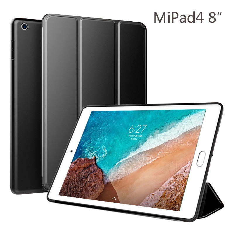 Ốp lưng  Xiaomi mi pad 4 plus 10.1 inch Bao da silicon thời trang cho PU Leather Flip Cover MIPAD 4  8'' Sleeve