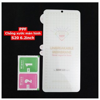 Dán dẻo ppf mặt trước, mặt sau galaxy s20/ s20 plus/ s20 ultra