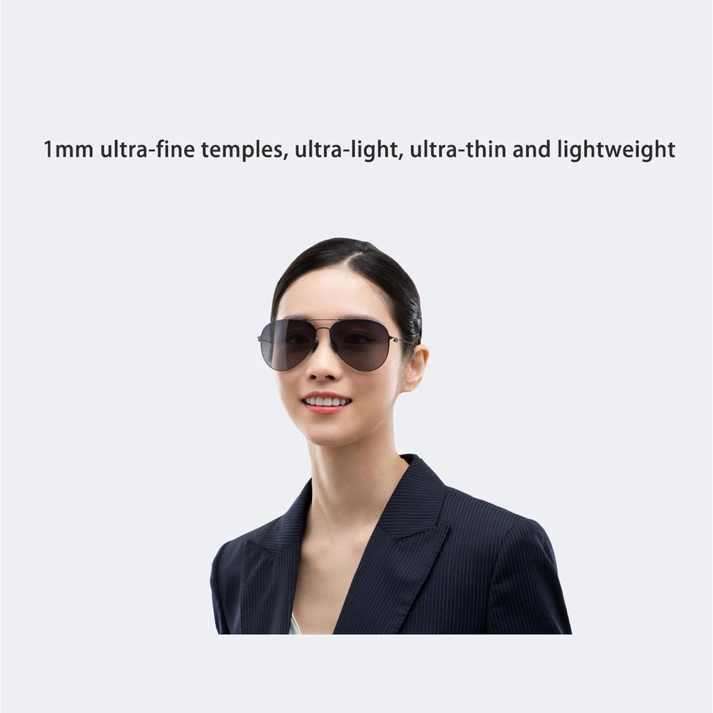 Xiaomi Mijia Kính Râm Ngăn Tia UV Chống Chói Gọng Bằng Thép Không Gỉ Siêu Mỏng Cho Du Lịch Ngoài Trời