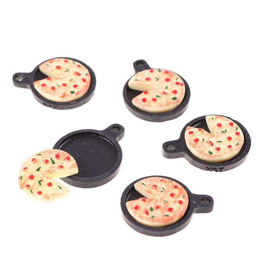 IVORY Mô Hình Đĩa Bánh Pizza Bằng Sắt Tỉ Lệ 1: 12 Độc Đáo Trang Trí Nhà Búp Bê