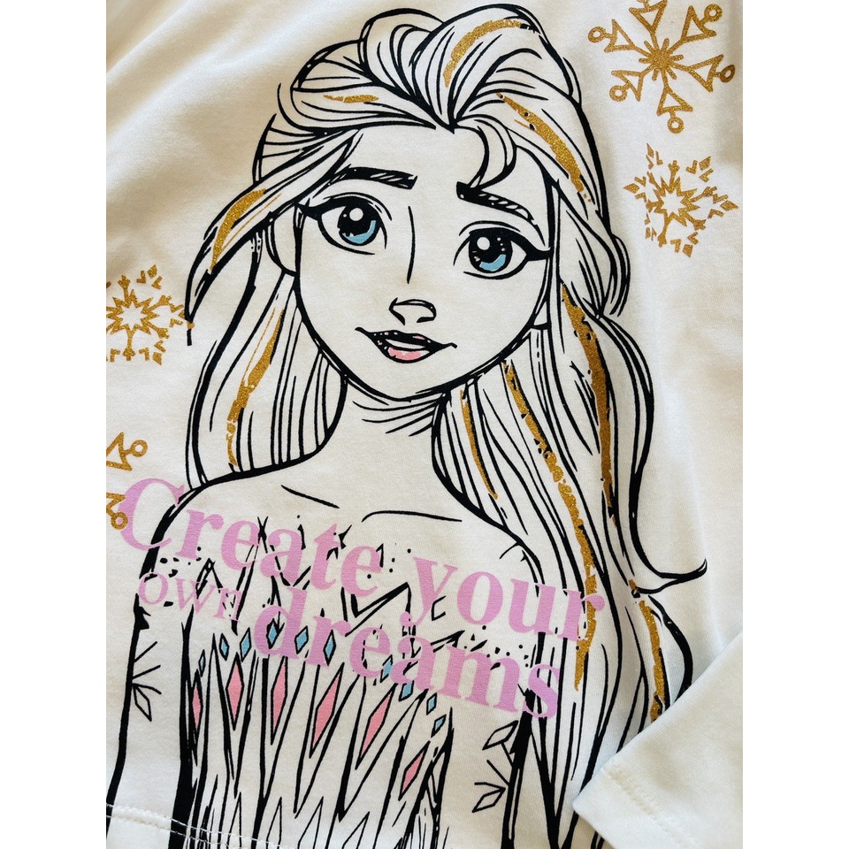 Áo bé gái dài tay Elsa, Pony 2-10 tuổi H&M', áo thun dài tay chất cotton Cambodia xuất dư xịn -Minkids