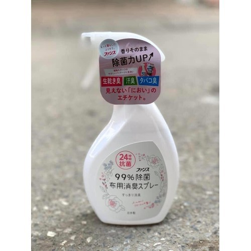 Xịt thơm và kháng khuẩn quần áo Daiichi hương hoa 380ml - Nội địa Nhật Bản