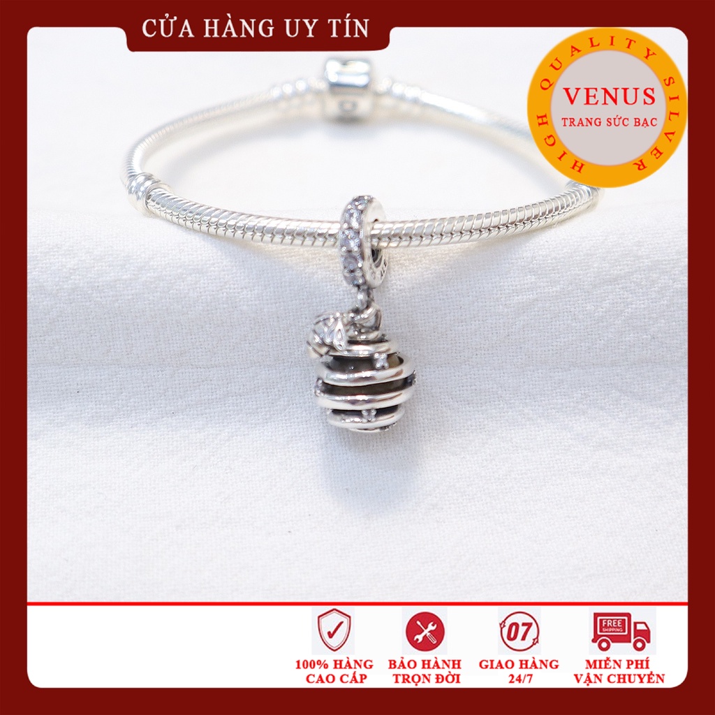 [Charm bạc 925 cao cấp] Charm tổ ong- Mã sản phẩm VENUSBEE
